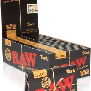 Classic black raw paper